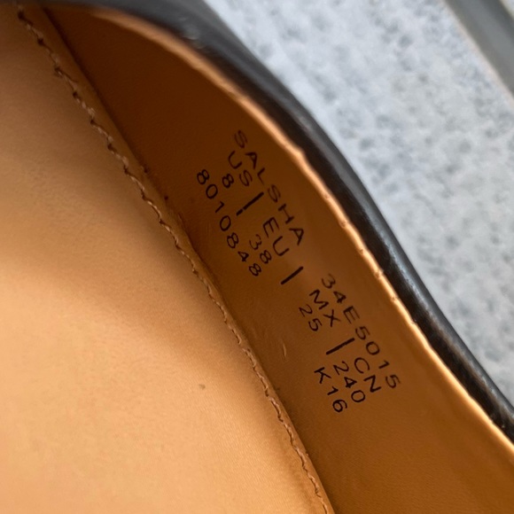 Calvin Klein Black Leather Heels - Size 8 - Picture 8 of 8